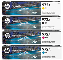 HP 972A 4 PACK COMBO Inkjet Cartridges for Pagewide Pro Printers